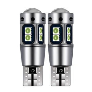 金电石 示宽灯改装汽车led透镜t10灯泡超高亮车外灯日行灯行车灯插泡安装 个