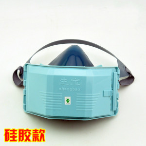 生宝硅胶防尘口罩工业粉尘打磨电焊石灰煤矿水泥装修可清洗易呼吸_FkI28