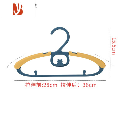 三维工匠儿童衣架多婴儿小孩衣服挂新生儿衣撑小号宝宝晾衣架家用防滑