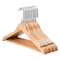 优诗提念YSTN-YJ05 实木扁钩带防滑条衣架10.00 个/组 (计价单位:组) 原木色