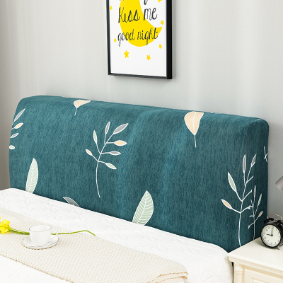 床头套罩全包北欧风格萬能通用防尘软包木床头靠背保护可拆洗 青羽() 1.8米(适合1.7-1.9米床头使用)