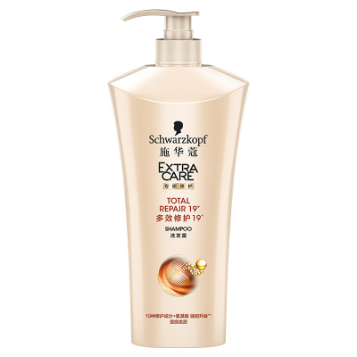 施华蔻Schwarzkopf多效修护19洗发水600ml烫染受损护理通用滋养柔顺干枯毛躁针对受损发质