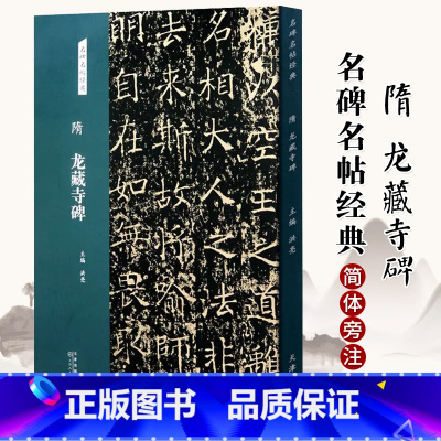 [正版]隋 龙藏寺碑 名碑名帖经典 楷书字帖毛笔书法篆刻临摹练字书籍 洪亮主编 天津人民美术出版社