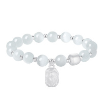 郁金香手串猫眼石珠宝首饰手链小众设计送女友生日礼物圣诞节平安夜新年周年纪念日