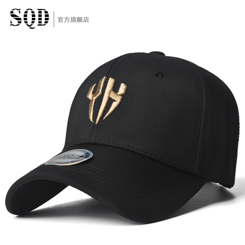 盛世尼曼新款帽子男韩版潮yh字母刺绣精梳棉休闲鸭舌帽时尚潮遮阳男士
