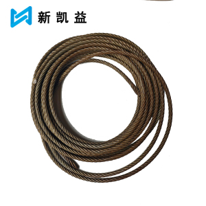 新凯益 油性多股钢丝绳 6*19+FC-9.3mm 米