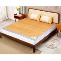 美帮汇竹席凉席1.8m床1.5折叠双面席子夏季双人单人宿舍学生1.2米冰丝席