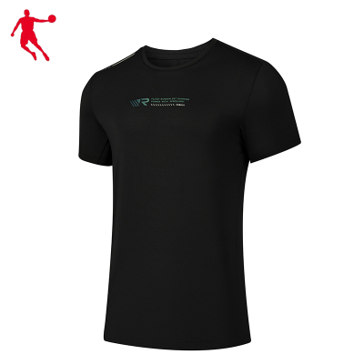 乔丹 短袖T恤衫 梭织T恤 衫男T恤 KHS13231422 男款 黑色 XL码 件