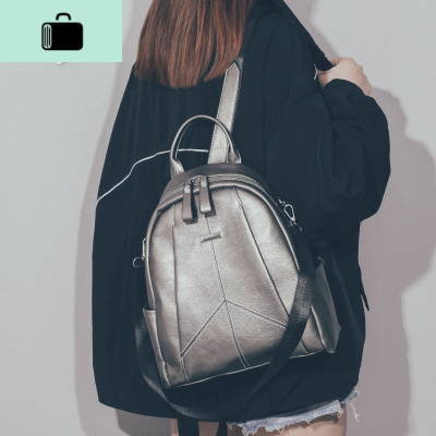 双肩包女2020年新款时尚韩版百搭ins超火女士软皮小书包旅行背包NEW LAKE