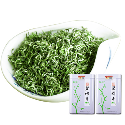 聚宁JUNING碧螺春2021新茶浓香型碧罗春茶叶绿茶250克-125克*2罐