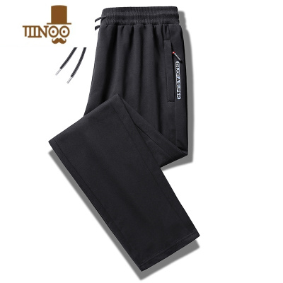 YANXU冬男士运动裤男卫裤针织休闲裤新疆棉大码宽松加绒裤子男