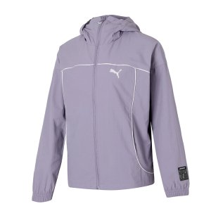 彪马(PUMA)外套女装新款休闲运动上衣跑步训练夹克梭织连帽外套628763-30 ZP