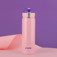 UV粉杯具熊BEDDYBEAR成人直饮保温杯弹跳盖带锁扣304不锈钢保温杯炫彩系列480ml