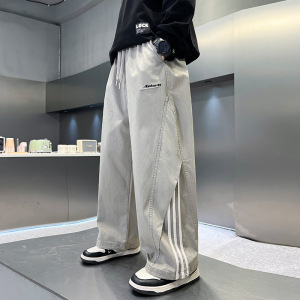 儿童装男童裤子2026新款春秋款男孩春季直筒裤大童春装工装裤