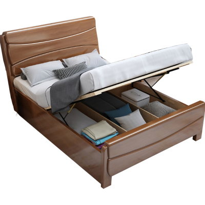 臻远 ZY-SMC-71 实木床 1.8*2.0米气压高箱 单位:1张