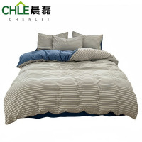 晨磊 床上四件套 180*220cm(白蓝条)套