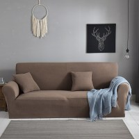 弹力沙发套卍能套四季沙发垫现代简约客厅沙发罩防尘保护罩通用 洛丽咖 M码[双人位140-185cm]