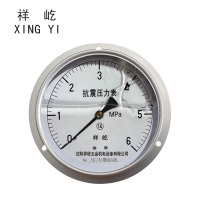 祥屹 耐震压力表轴向带边 YTN150ZT 0-6Mpa 块
