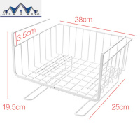 厨房用品置物架橱柜下免打孔收纳架悬空挂架整理储物架家用大全 三维工匠