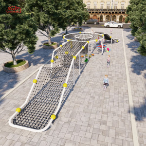 有优贝贝(YUYUBABY)儿童户外游乐设备室外滑滑梯大型攀爬架爬网玩具