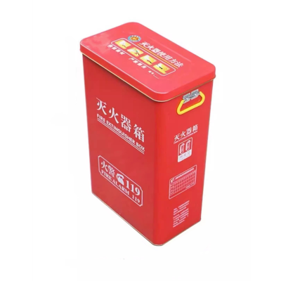 迅迈 4kg新款圆形灭火器箱子灭火器专用箱 家用商用 铁皮不锈钢消防器材