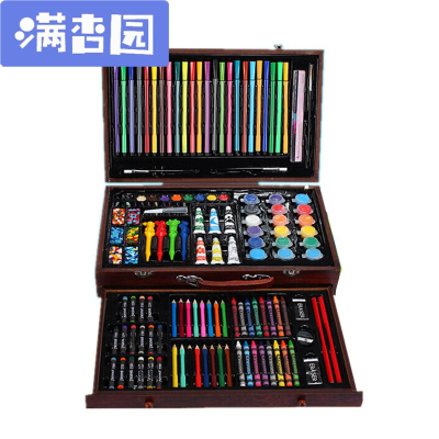 舒弗（LACHOUFFE)儿童绘画套装学习用品画笔画画工具小学生水彩笔蜡笔美术文具礼盒