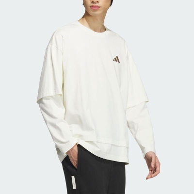 ADIDAS阿迪达斯长袖T恤运动休闲针织圆领男装JM3409 D