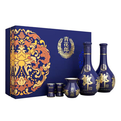 郎牌郎酒青花郎酱香型53度500ml*2瓶礼盒装商务宴请送礼