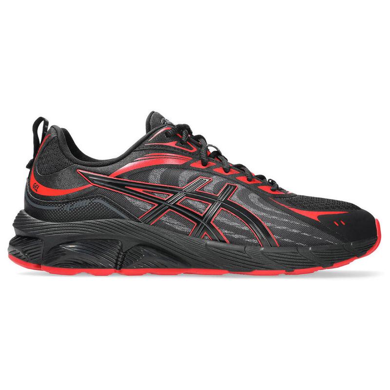 ASICS跑步鞋男舒适缓震耐磨耐用防滑设计贴合足部黑红配色