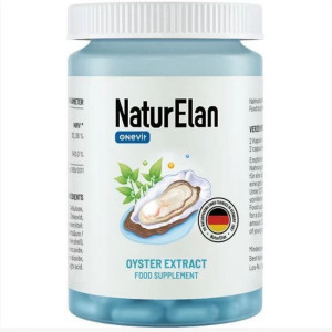 保税发-NaturElan呐兔牡蛎精浓缩胶囊补锌生蚝精华男性补肾保健品60粒原装进口牡蛎/贝类提取物提升精力