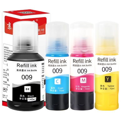 京呈009墨水四色套装适用爱普生EPSON L15158 L15168 L15188 L6578 L6558