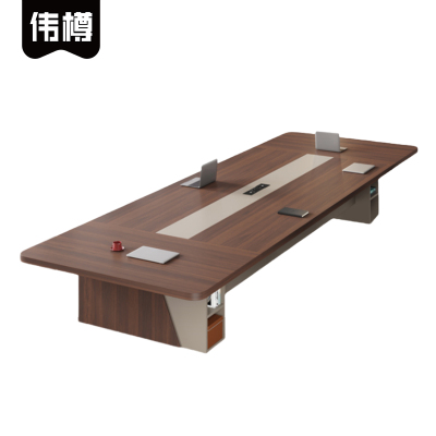 伟樽多人会议台2.4*1.2*0.75m张