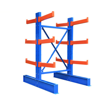 易企采 双面180CM承重500KG悬臂货架重型双面仓储仓库厂房货架木材五金钢管管材工厂托臂货架
