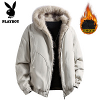 花花公子新款高品质秋冬加棉加厚棉衣男港风座山棉服