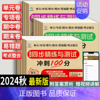 [全3册]语数(人教)+阅读理解 六年级下 [正版]期末冲刺100分同步精练与测试一二年级三四五六年级上册下册语文数学英