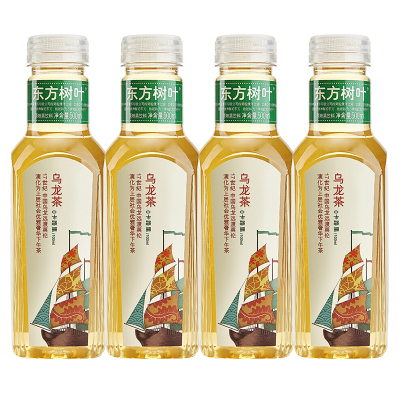 农夫山泉东方树叶乌龙茶500ml*4瓶无糖茶饮料