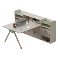 中豫鑫泽 ZYXZ5022401 办公家具职员办公桌简约现代屏风工位 双人位