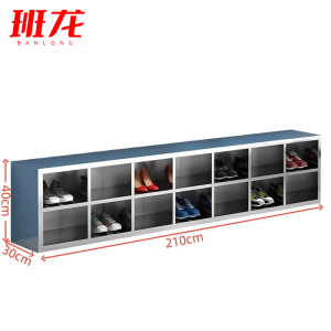 班龙不锈钢鞋柜单面14格个