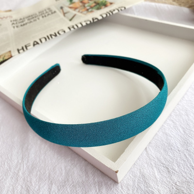 荧光色发箍女网红夏季新款头箍饰品简约百搭洛滑外出紫色发饰荧光蓝色G56