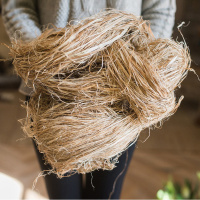 家柏饰(CORATED)生麻丝 装饰麻纤维小白麻拍摄道具ZAKKA乡村陈列造景 生麻丝500g 干树枝