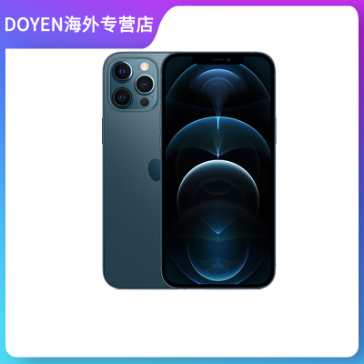 Apple苹果iPhone12Promax128GB海蓝色移动联通电信5G全网通手机美版有锁未激活裸机-