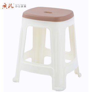 质凡 塑料凳子家用加厚餐厅椅子 大号塑料凳