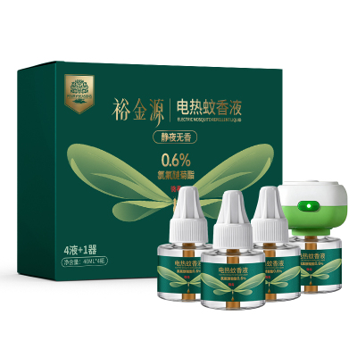 裕金源静夜无香 40ml*4瓶+1器 电热蚊香液计价单位(套)绿色