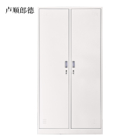 卢顺郎德加厚二门钢制更衣柜员工柜铁皮职工储物柜带锁存包柜鞋柜