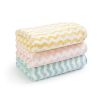 洁玉 欧洛珊瑚绒柔软方巾34.5*34.5cm 1条装 J0030W 粉色