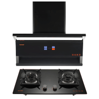 Haotaitai烟灶套装XK03+X408 28m³大风量智能巡航变频狂吸挥手智清洗5.2kW大火力定时+防干烧天然气
