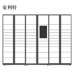 豪利特智能快递柜小区快递自提柜派件柜室外寄存柜信报箱储物柜一主两幅61格