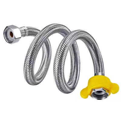 历途科技 4分304不锈钢热水器马桶进水管 60CM 个