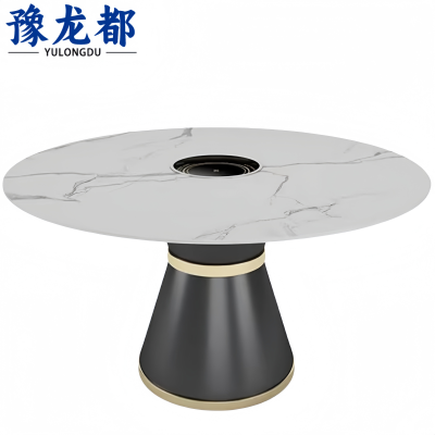 豫龙都岩板餐桌120cm张