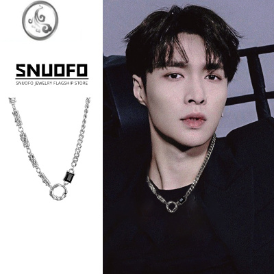 JiMi项链男高级感痞帅设计小众潮牌男生百搭美式嘻哈钛钢男士装饰配饰